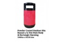 Powder Coated Outdoor Bin Round c/w Dot Hole Body & Rectangle Opening