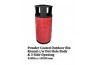 Powder Coated Outdoor Bin Round c/w Dot Hole Body & 3 Side Opening