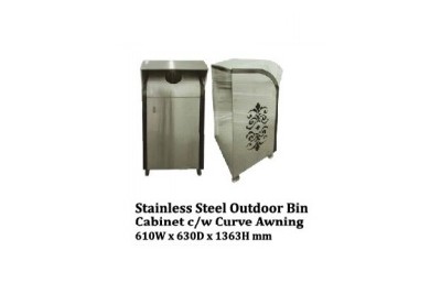 Stainless Steel Bin Square c/w Open Top