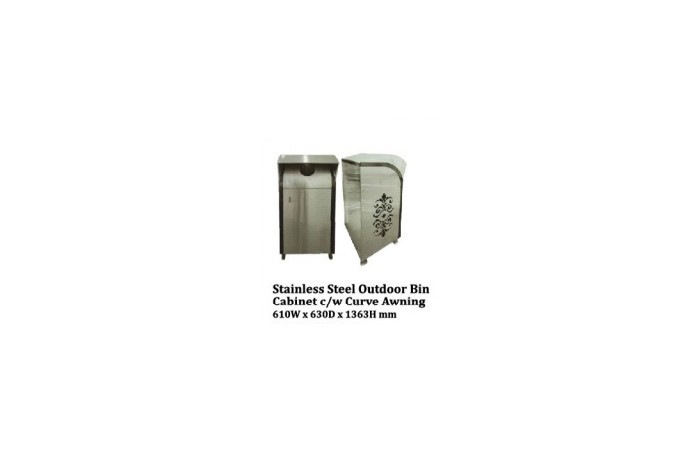 Stainless Steel Bin Square c/w Open Top