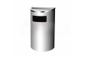Stainless Steel Bin Semi Round c/w Ashtray Top