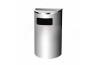 Stainless Steel Bin Semi Round c/w Ashtray Top
