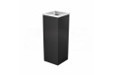 Stainless Steel Bin Square c/w Open Top (Black Powder Coated)