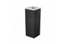 Stainless Steel Bin Square c/w Open Top (Black Powder Coated)