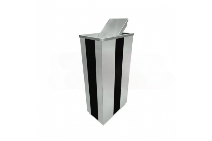 Stainless Steel Bin Round c/w Flip Top (XL)