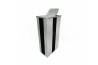 Stainless Steel +Silkscreen Bin Rectangular c/w Flip Top