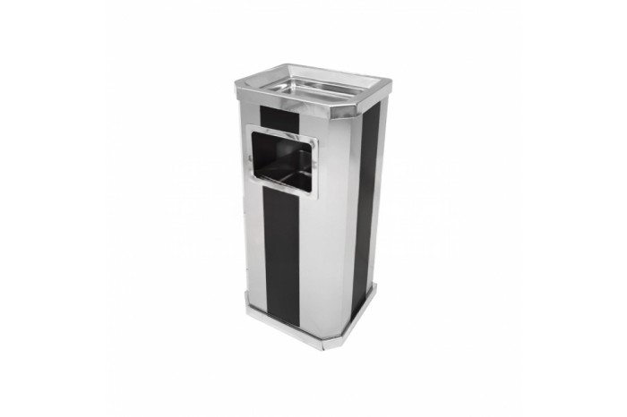 Stainless Steel Bin Round c/w Flip Top (XL)