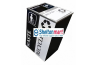 Black Powder Coated Stainless Steel Rectangular Recycle Bin c/w Flip Top (2 IN 1)