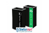 Black Powder Coated Stainless Steel Rectangular Recycle Bin c/w Open Top (2 In 1)