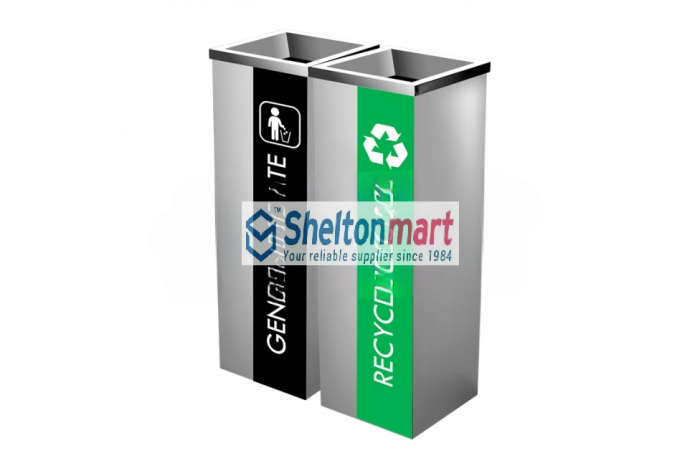 Stainless Steel Square Bin c/w Open Top