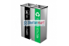 Stainless Steel Square Bin c/w Open Top