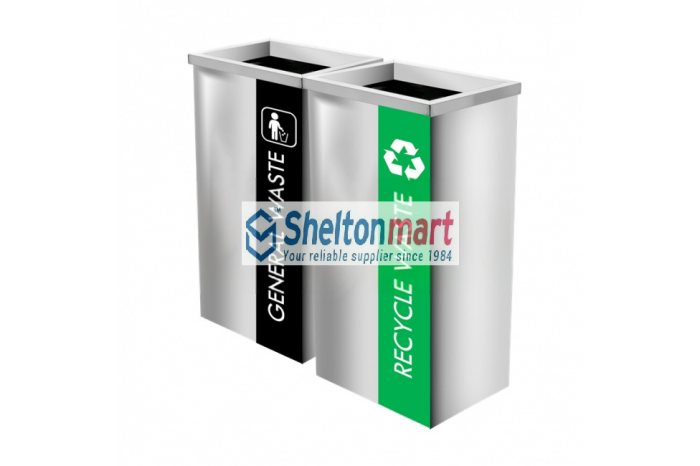 Stainless Steel Rectangular Bin c/w Open Top