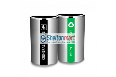 Stainless Steel Semi Round Bin c/w Open Top