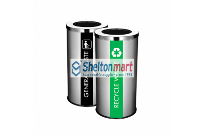 Stainless Steel Round Bin c/w Open Top