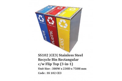 Stainless Steel Rectangular Bin c/w Open Top