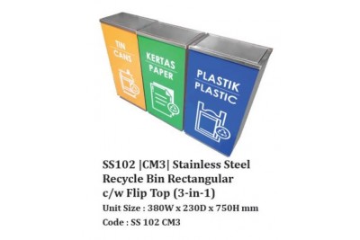 Stainless Steel Rectangular Bin c/w Open Top