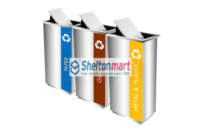 Stainless Steel Rectangular Bin c/w Open Top