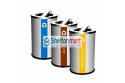Stainless Steel Recycle Bin Round c/w Flip Top (3 In 1)