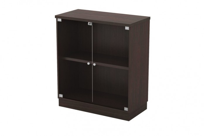 Swinging Glass Door Low Cabinet