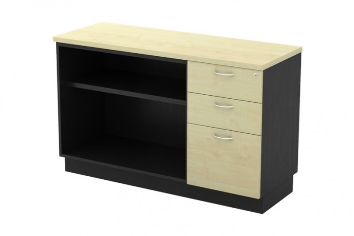 Open Shelf + Fixed Pedestal 2D1F