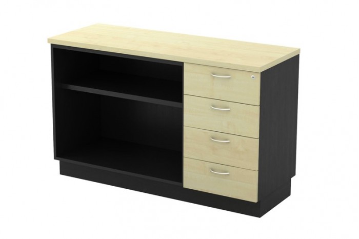 Open Shelf + Fixed Pedestal 4D