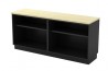 Dual Open Shelf Low Cabinet