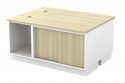 Open Shelf + Sliding Door