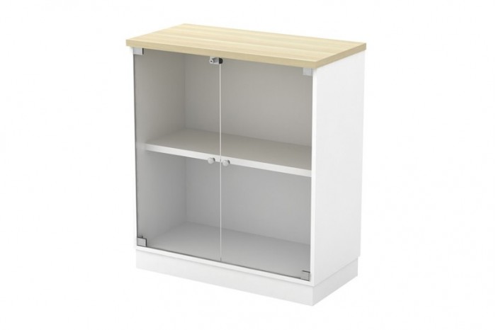 Swinging Glass Door Low Cabinet