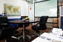 Movable Glass Board c/w P.Coat Metal Roller Rack - Magnetic