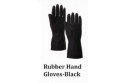 Rubber Hand Gloves - Black