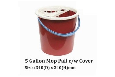 5 Gallon Mop Pail c/w Cover