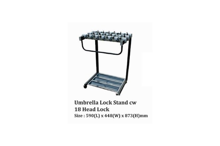 Umbrella Lock Stand cw 18 Head Lock