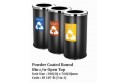 Powder Coated Round Bin c/w Open Top