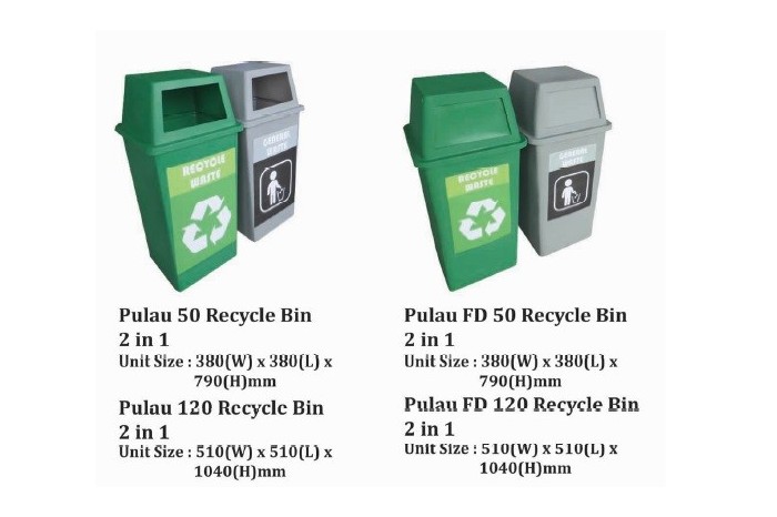 Pulau Recycle Bin 2 in 1