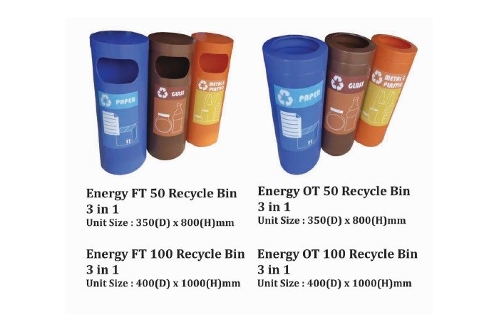 Energy Recycle Bin 3 in 1
