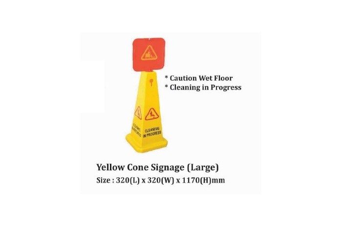 Yellow Cone Signage (Large)