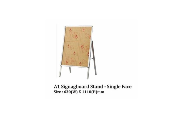 A1 Stainless Steel Signboard Stand