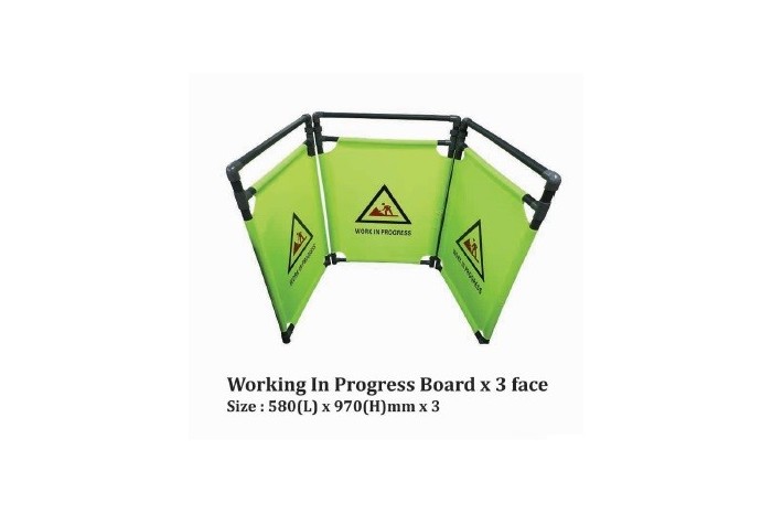 Working In Progress Board x 3 face