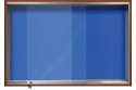Wooden Frame Notice Board With Sliding Glass Cabinet