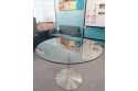 Stainless Steel Tempered Glass Round table