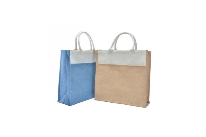 JR208 – Coloured Compartment Jute Bag