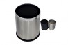 Room Bin Round Double Layer - Stainless Steel Outer