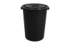Dustbin 32 Gallon w Cover - Black