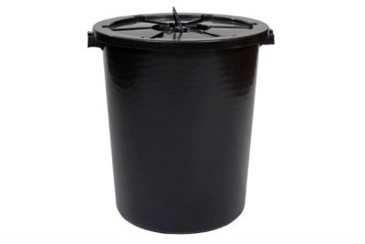 Dustbin 26 Gallon w Cover - Black