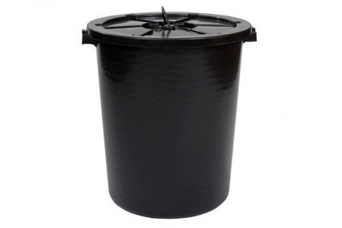 Dustbin 26 Gallon w Cover - Black