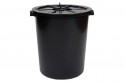 Dustbin 26 Gallon w Cover - Black