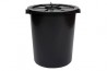 Dustbin 26 Gallon w Cover - Black
