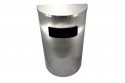 Stainless Steel Bin Semi Round c/w Flat Top