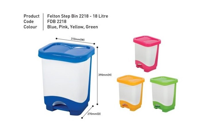 Step Bin 2218 – 18 Litre