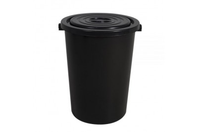 Heavy Duty Pail w/Cover 32Gal (Black)